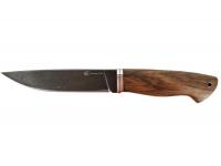 Нож Тигр (кованая сталь, ХВ-5, мельхиор, орех, кап)