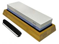 Точильный камень Rusarm RA-SHRP-DSWWS-1000-6000D двусторонний водный 1000, 6000 грит (держатель ножа в комплекте)