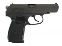 Пневматический пистолет МР-654К 4,5 мм (отпескоструенный затвор) вид сбоку