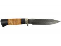 Нож туристический Алтай (сталь дамаск) вид сбоку