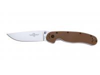 Нож Ontario Rat 1 (коричневый нейлон, клинок D2)