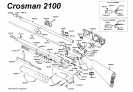 Пневматическая винтовка Crosman 2100 В 4,5 мм (прицел 4x15)