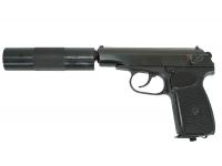 Пневматический пистолет МР-654К-22 4,5мм (с фальшглушителем, обновленная рукоятка)