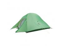 Палатка Naturehike сверхлегкая Cloud Up NH18T010-T, 20D с ковриком (одноместная, зеленый)