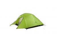 Палатка Naturehike сверхлегкая Cloud up NH18T030-T, 20D с ковриком (трехместная, светло-зеленый)