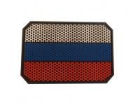 Нашивка PVCZnak Velcro Флаг России Octagon, соты 90x60 Black Нашивка PVCZnak Velcro Флаг России Octagon, соты 90x60 Black