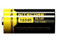 Аккумуляторная батарея Nitecore NL169 RCR123A 16340 3,6 V 950 mAh