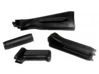 Приклад стационарный, цевье, рукоятка, накладка для ММГ АК (пластик) Приклад стационарный, цевье, рукоятка, накладка для ММГ АК (пластик)