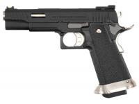 Пистолет WE WE-H001WET-BK Colt M1911 HI-Capa 5.1 WET T-Rex (Black, металл, перфорированный кожух)