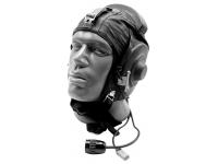 Шлемофон летный ШЛ-82 летний с гарнитурой (кожа, оригинал СССР, размер 57)