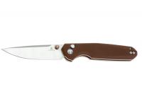 Нож Bestechman BMK07B Velix (рукоять коричневая G10, клинок 14C28N, satin)