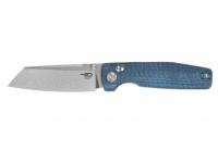 Нож Bestech Slasher (рукоять синяя микарта, клинок D2, stonewash)