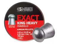 Пули пневматические JSB Diabolo Exact King Heavy 6,35 мм 2,2 г (150 штук)