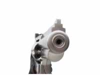 дуло пневматического револьвера ASG Dan Wesson 2.5 серебристый Silver
