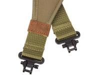 Ремень оружейный ShotTime с быстросъемными антабками (ширина 7 см, длина 118 см, олива), вид №3 Ремень оружейный ShotTime с быстросъемными антабками (ширина 7 см, длина 118 см, олива), вид №3
