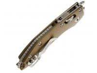 Нож Microtech Stitch Ram-Lok S-E (коричневая алюминиевая рукоять, клинок М390), вид №2