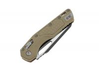 Нож Microtech MSI Ram-lok S-E (бежевая рукоять G10-Frag, черный клинок), вид №2 Нож Microtech MSI Ram-lok S-E (бежевая рукоять G10-Frag, черный клинок), вид №2