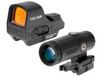 Коллиматорный прицел Holosun OpenReflex HS510C открытый (с откидным увеличителем Holosun HM3X 3x23)