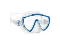 Маска Salvimar Coral (прозрачный силикон, голубая рамка)
