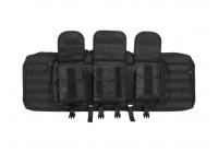 Кейс ShotTime тактический для оружия (6 карманов, черный), вид с карманами