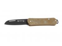Нож Fox Knives FFX-VP108 OTB Vulpis (латунная рукоять, черный клинок M390)