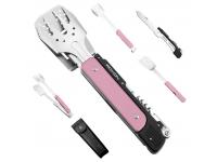 Набор для барбекю Roxon S601 компактный, 6 в 1 (розовый) Набор для барбекю Roxon S601 компактный, 6 в 1 (розовый)