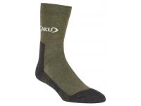 Носки AKU Trek Low Socks (Green - Dark Grey, размер L)
