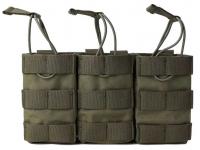Подсумок EmersonGear под 3 магазина калибра 7,62 Triple Open Top Magazine Pouch (Ranger Green)