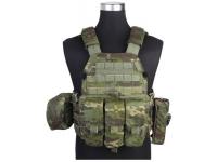 Разгрузочный жилет EmersonGear EM7440MCTP LBT6094A Style Plate Carrier с 3 подсумками (Multicam Tropic)