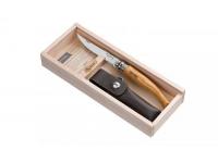 Нож Opinel Slim No.10 (нержавеющая сталь, дерево олива), вид комплектации