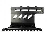 Кронштейн боковой MK04 для АК, Сайга с планкой Weaver сверху и сбоку (алюминий) вид №1