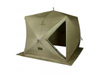 Баня-палатка Следопыт Куб 2,15x2,15x2,05 м (1 слой, олива)