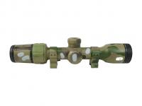 Оптический прицел Jager 1.5-6x42 мультикам на кольцах вид №3