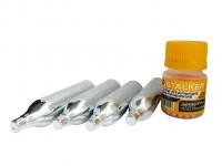 Шарики омедненные Stalker (250 штук) + Баллон СО2 12 гр. AIR-GUN (4 шт)