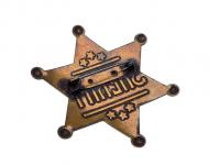 Значок шерифа США TG-Sheriff шестиконечная звезда (бронза) булавка