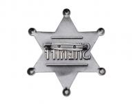 Значок шерифа США TG-Sheriff шестиконечная звезда (черный) булавка