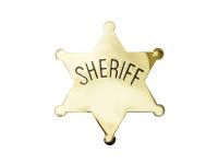 Значок шерифа США TG-Sheriff шестиконечная звезда (gold)