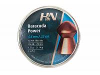 Пули пневматические H&N Baracuda Power 5,5мм 1,37 грамма (200 шт.) headsize 5,50 мм