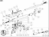 взрыв схема к пневматическому пистолету Crosman 2300T