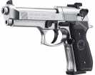 дуло пневматического пистолета Umarex Beretta 92 FS Никель (с чёрн. накладками)
