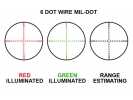 Оптический прицел Leapers 6-24х50, AO MilDot с подсветкой (SCP-62450AOMDLTS)