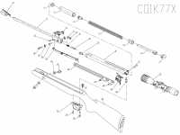 взрыв схема к пневматической винтовке Crosman R8-C01K77X