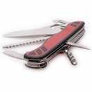 Нож для спецслужб с фиксатором FORESTER One Hand, 111 мм, красно-черный (0.8361.MWC) - вид №2