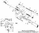 Пневматическая винтовка Diana 31 Panther Compact 4,5 мм взрыв-схема