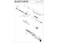 Пневматическая винтовка Gamo Black Fusion 4,5 мм (6110087-BFF) - взрыв-схема