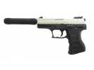 Пневматический пистолет Аникс Скиф А-3000 ЛБ (Anics - Skiff A-3000 LB) никелированная рама 4,5 мм