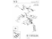 взрыв схема к пневматическому пистолету Gamo V3 nickel