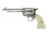 Пневматический револьвер Umarex Colt SAA .45-5,5 nickel finish пулевой 4,5 мм 