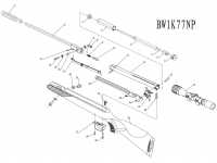 взрыв схема к пневматической винтовке Crosman 8-BW1K77NP