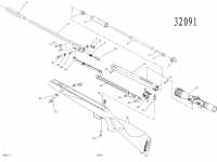 взрыв схема к пневматической винтовке Crosman 8-32091